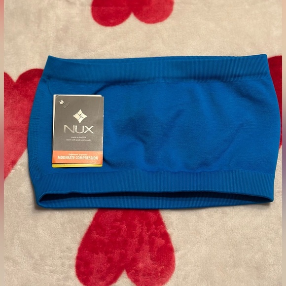 NWT NUX Maya Bandeau Sports Bra color Sea Breeze - Picture 7 of 7